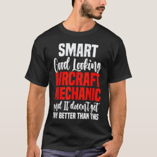 Camiseta Mecânico de Aeronaves Bem Aparente Mecânico de Avi