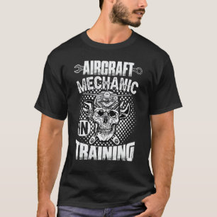 Camiseta Mecânico de Aeronaves de Garagem em Treinamento Av