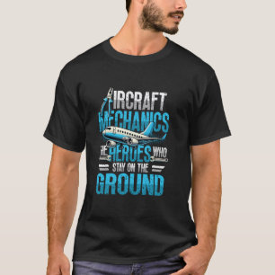 Camiseta Mecânico de Aeronaves Engenheiro de Aviões Engenha