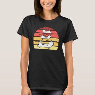Camiseta Mecânico de Aeronaves Piloto de Helicópteros Chino