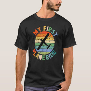 Camiseta Mecânico de Aviação de Avião Retro Minha Primeira