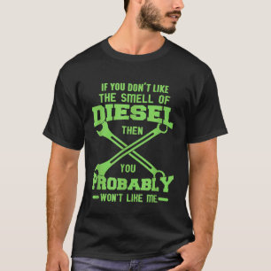 Camiseta Mecânico de Carros Reparação Automóvel Não Gosta d