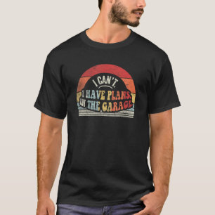 Camiseta Mecânico de Carros Retro Não Posso Ter Planos Na G