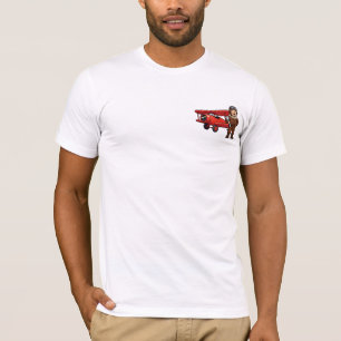 Camiseta Mecânico de Desenho Animado Fofo com Ilustração de