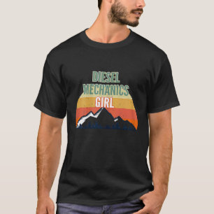 Camiseta Mecânico de Diesel para Mulheres Cara de Mecânico 
