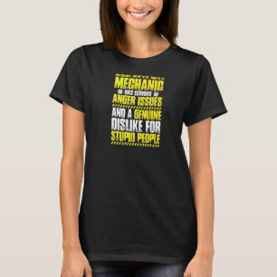Camiseta Mecânico de Elevador com Problemas de Ira