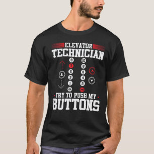 Camiseta Mecânico de Elevador Técnico de Elevador Reparador