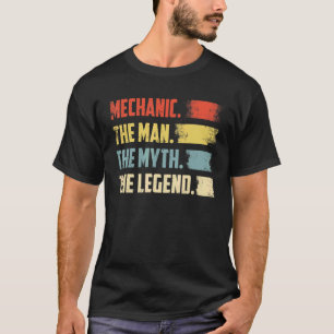 Camiseta Mecânico de Garagem O Homem O Mito A Lenda  Divert