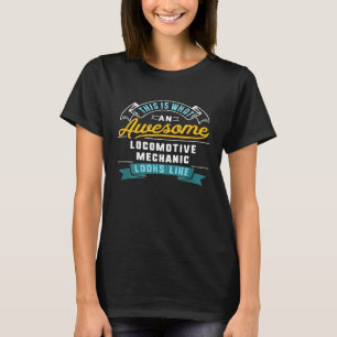 Camiseta Mecânico de Locomotiva Ocupação Profissão Incrível