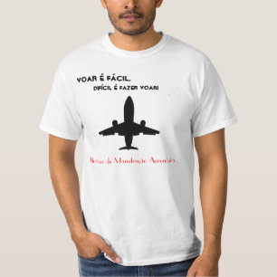 Camiseta Mecânico de Manutenção Avião