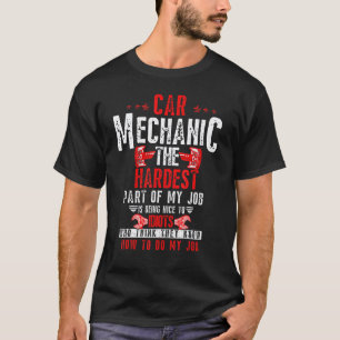 Camiseta Mecânico de Oficina O Mais Difícil do Meu Trabalho