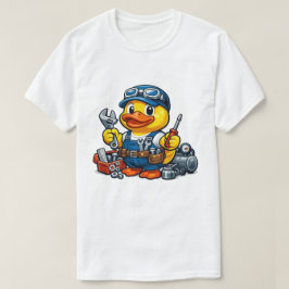 Camiseta Mecânico de Pato de Borracha
