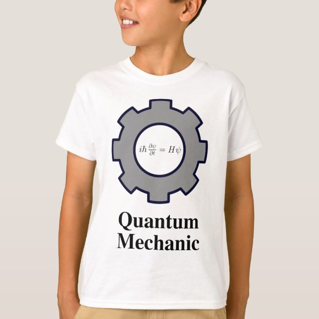 Camiseta mecânico de quantum, equação de Schrodinger (Frente)