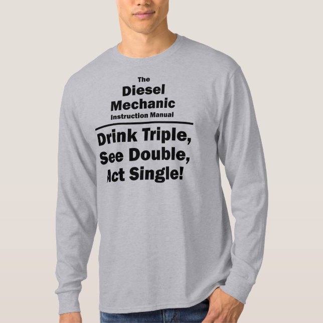 Camiseta mecânico diesel (Frente)