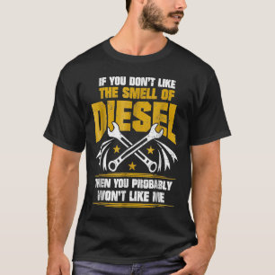 Camiseta Mecânico Diesel Não Gosta Do Cheiro De