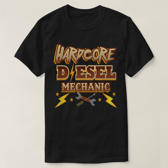 Camiseta Mecânico Diesel Radical (Frente do Design)