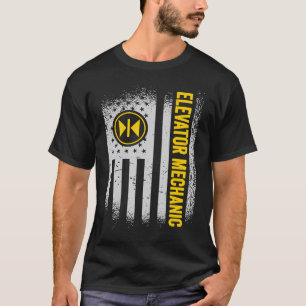 Camiseta Mecânico do elevador de sinalizador dos EUA