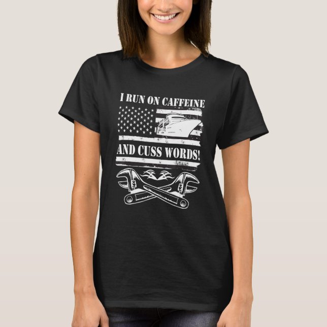 Camiseta Mecânico do navio de cruzeiro (Frente)