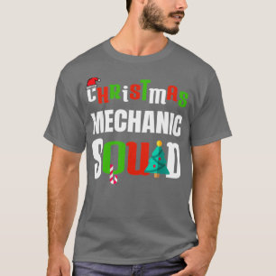 Camiseta Mecânico do Quadrado de Natal Mecânico Automático 