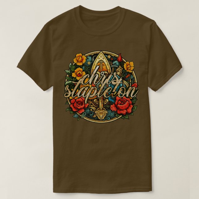 Camiseta Mecânico Floral Chris Stapleton TSirt (Frente do Design)