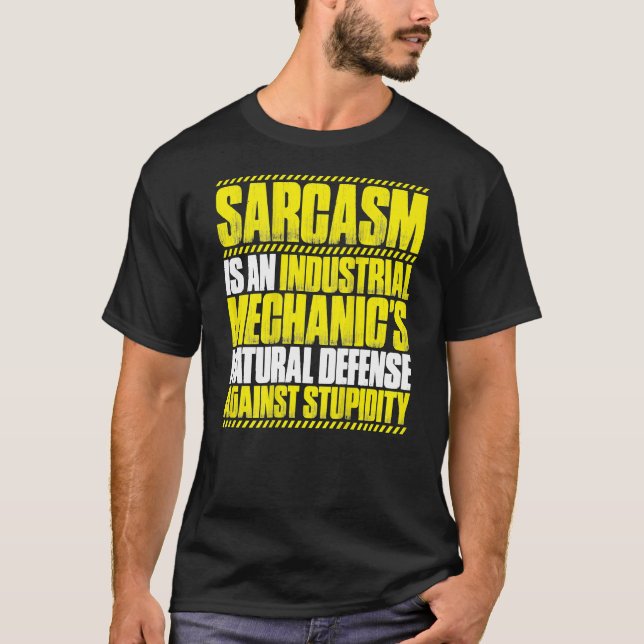 Camiseta Mecânico Industrial Sarcasmo (Frente)