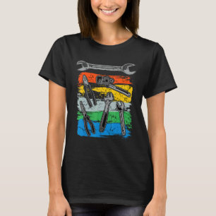 Camiseta Mecânico vegetal, canalizador, canalização, instal