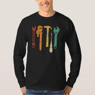 Camiseta Mecânico Vintage Retro Tools Corrigir Coisas
