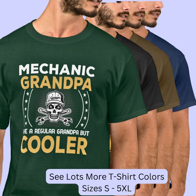 Camiseta Mecânico Vovô Cooler (Criador carregado)