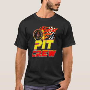 Camiseta Mecânicos de Carros de Equipe de Pit Bandeiras Xad