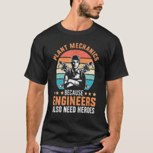 Camiseta Mecânicos de Fábrica de Garagem Porque Engenheiros