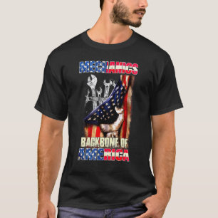 Camiseta Mecânicos de Garagem Espinha Dorsal do Dia dos Pai