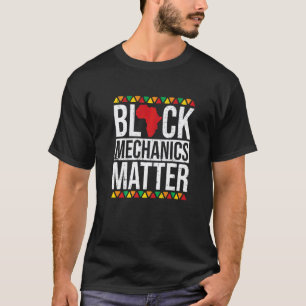 Camiseta Mecânicos Negros Importam História Negra Afro-Amer