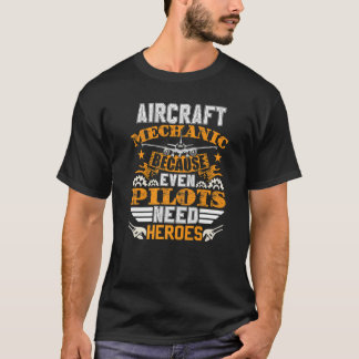 Camiseta Mecanismo de aviação de equipamento mecânico de ae