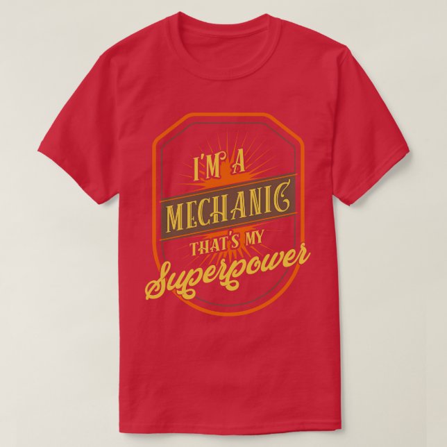 Camiseta Mecanismo mecânico (Frente do Design)