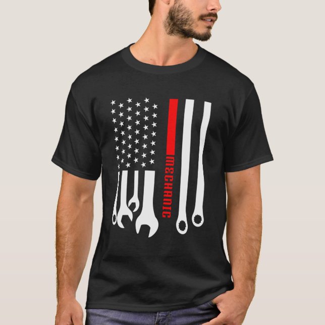 Camiseta Mecanismo mecânico de Engenheiros Garage American  (Frente)