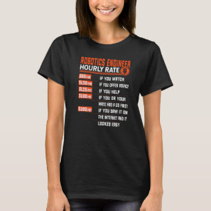 Camiseta Mecanismo Robótico de Engenharia Robótica de Taxa 