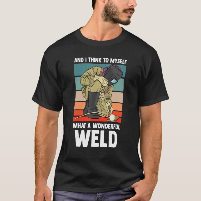 Camiseta Mecanismos de aço para trabalhar metais com soldad (Frente)