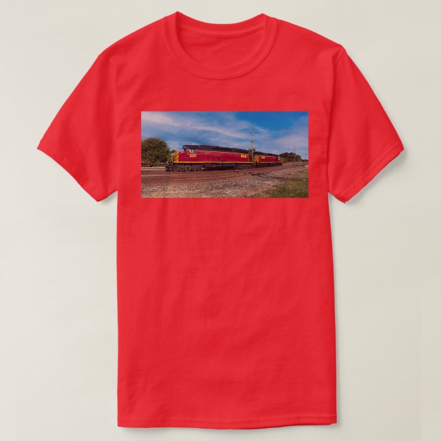 Camiseta Mecanismos de Comboio Central Delmarva (Frente do Design)