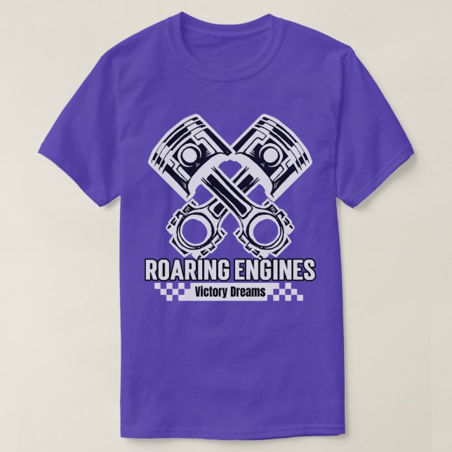 Camiseta Mecanismos de voo vitoriosos Dreons Piston Rod Che (Frente do Design)