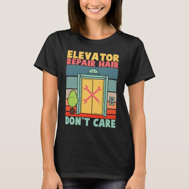 Camiseta Mecanismos do elevador de tratamento do elevador d (Frente)