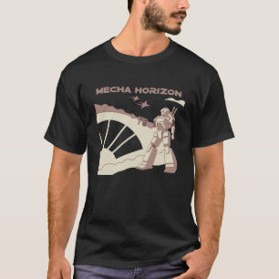 Camiseta Mecha Horizon - Futurística Máquina de Guerra T-Sh