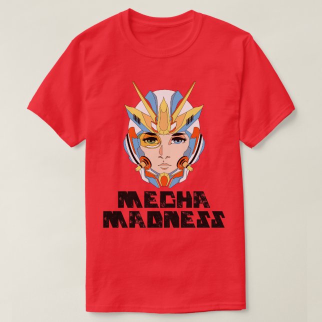 Camiseta Mecha Madness Gundam Gunpla (Frente do Design)
