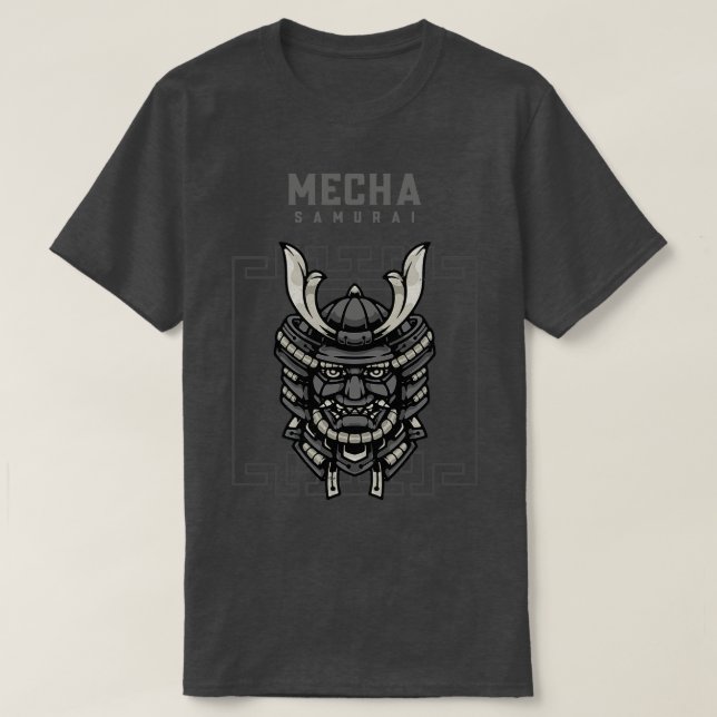 Camiseta Mecha Samurai Mask (Frente do Design)