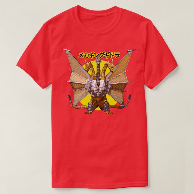 Camiseta MechaKing Ghidorah (Frente do Design)