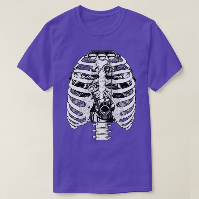 Camiseta Mechanic Car Engineer Skeleton Mechanics  (Frente do Design)