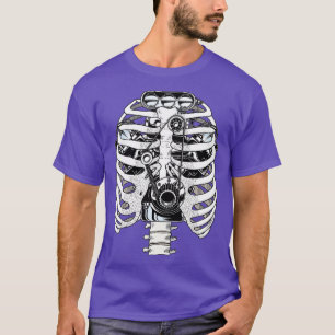 Camiseta Mechanic Car Engineer Skeleton Mechanics