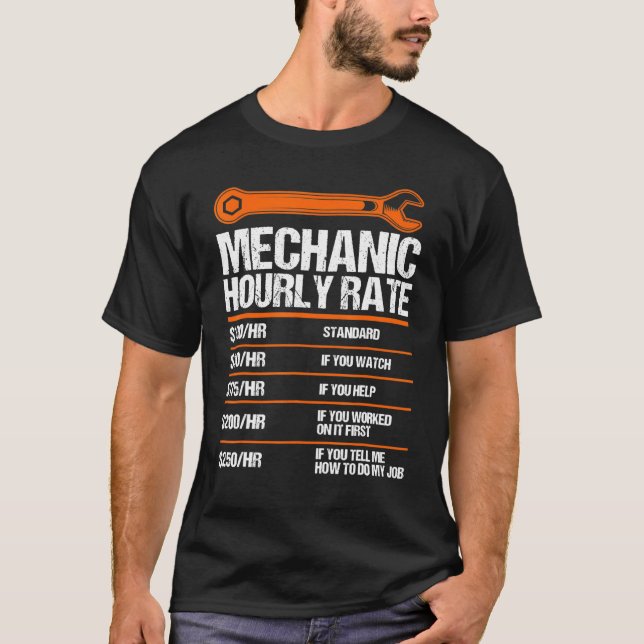 Camiseta Mechanic Hourly Rate Future Mechanic 1 (Frente)