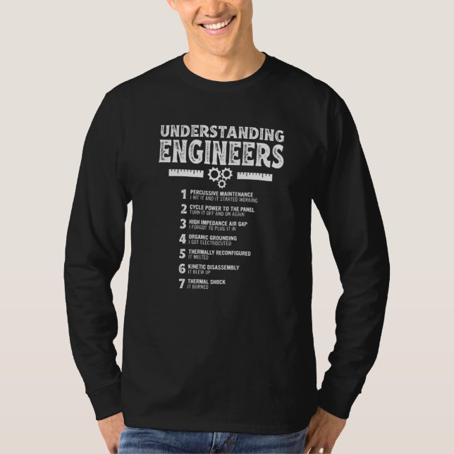 Camiseta Mechanical Sarcastic Engineering  Understanding En (Frente)