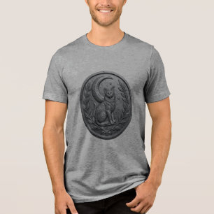 Camiseta Medalha de Gato Lua Talhada