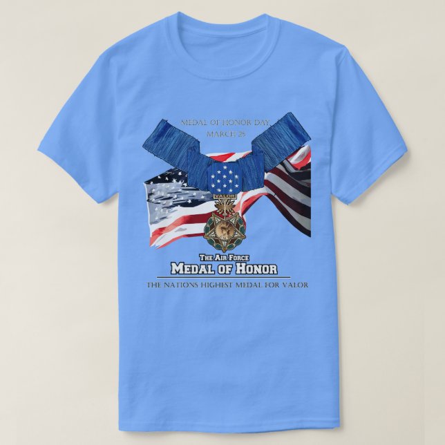 Camiseta Medalha de Honra dos Veteranos do Vietnã dos EUA (Frente do Design)